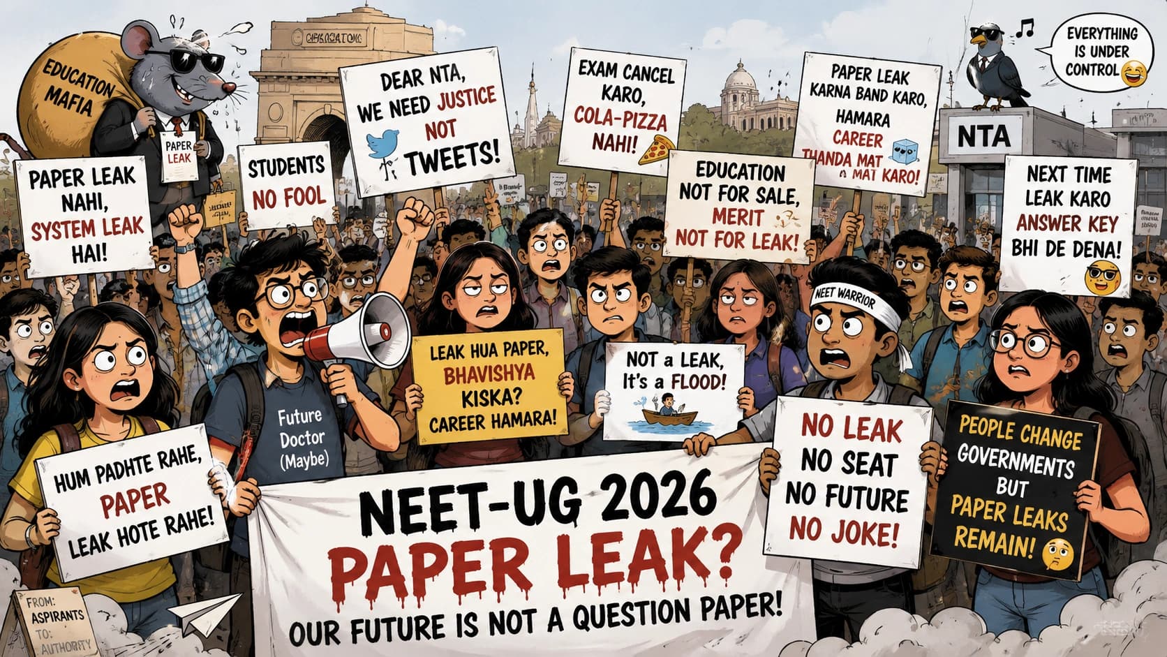 NEET-UG 2026 Paper Leak: How Nationwide Student Protests Erupted and Spread Across India
