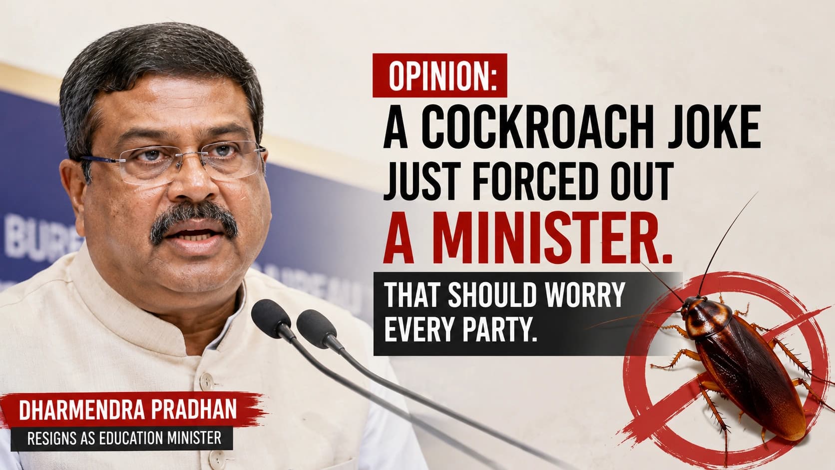 A Cockroach Joke Forced Out a Minister